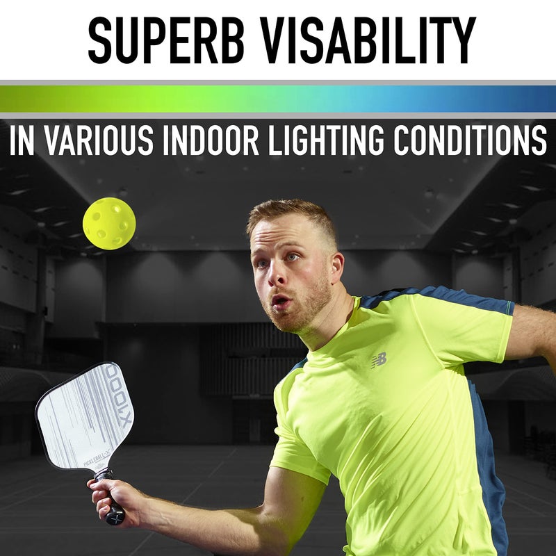 Franklin Sports X-26 Pickleballs - Indoor - 12 Pack - USAPA Approved - Optic - Image 4